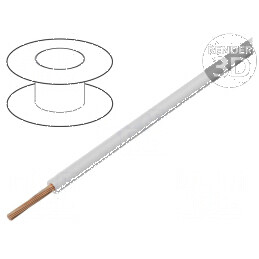 Cablu H05V-K LgY Cu 0,35mm² PVC alb 300V 500V 200m | Electronic-mag.ro | Componente Electronice