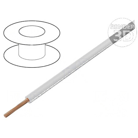 Cablu H05V-K LgY Cu 0,35mm² PVC alb 300V 500V 200m | Electronic-mag.ro | Componente Electronice