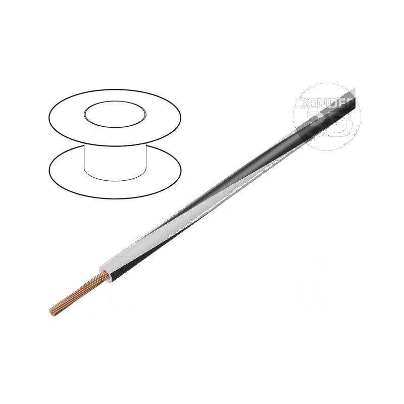 Cablu H05V-K 0,35mm² PVC alb-negru 300V 500V - LgY litat Cu | Electronic-mag.ro | Componente Electronice Cablu H05V-K 0,35mm² PVC alb-negru 300V 500V - LgY litat Cu | Electronic-mag.ro | Componente Electronice