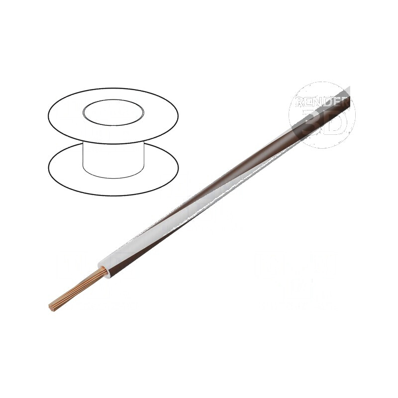 Cablu electric H05V-K 0,35mm2 PVC alb-maro pentru tensiune 300V/500V | Electronic-mag.ro | Componente Electronice Cablu electric H05V-K 0,35mm2 PVC alb-maro pentru tensiune 300V/500V | Electronic-mag.ro | Componente Electronice