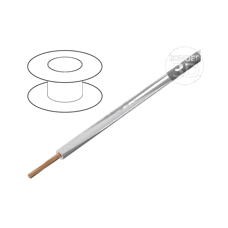 Cablu electric H05V-K, 0,35mm², PVC alb-gri, 300V/500V, 200m | Electronic-mag.ro | Componente Electronice Cablu electric H05V-K, 0,35mm², PVC alb-gri, 300V/500V, 200m | Electronic-mag.ro | Componente Electronice