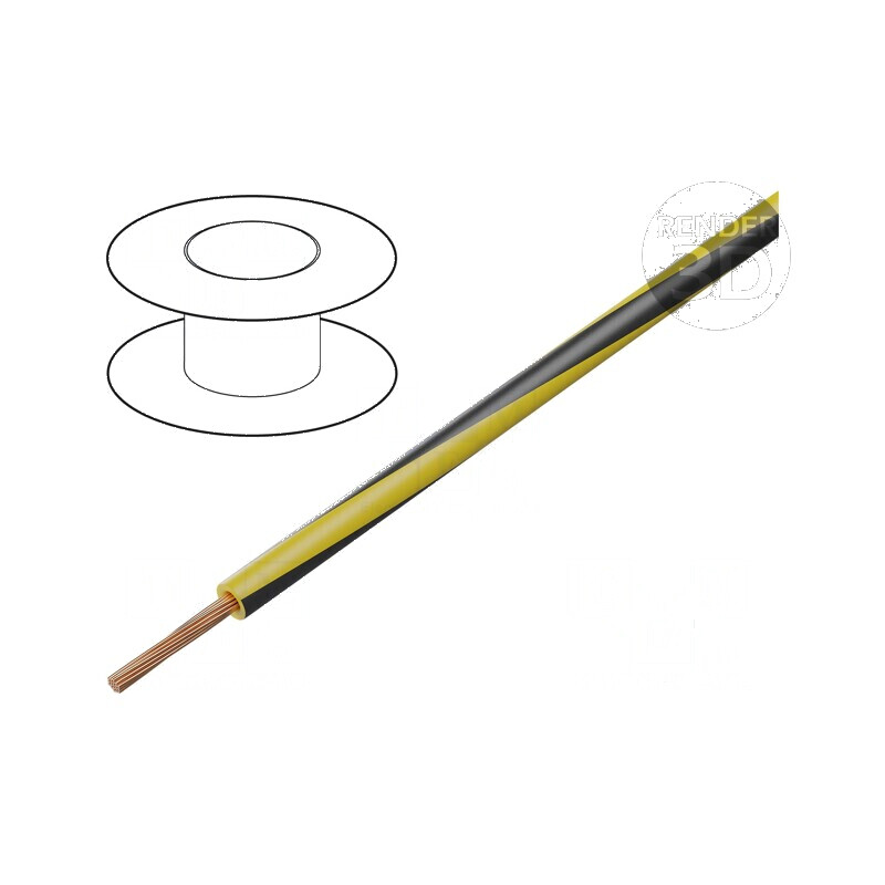 Cablu electric H05V-K, 0,35mm², PVC galben-negru, 300V, 500V, LgY | Electronic-mag.ro | Componente Electronice Cablu electric H05V-K, 0,35mm², PVC galben-negru, 300V, 500V, LgY | Electronic-mag.ro | Componente Electronice