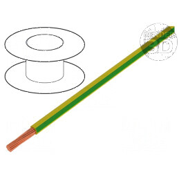 Cablu H05V-K LgY 0,35mm² PVC galben-verde 300V 500V | Electronic-mag.ro | Componente Electronice