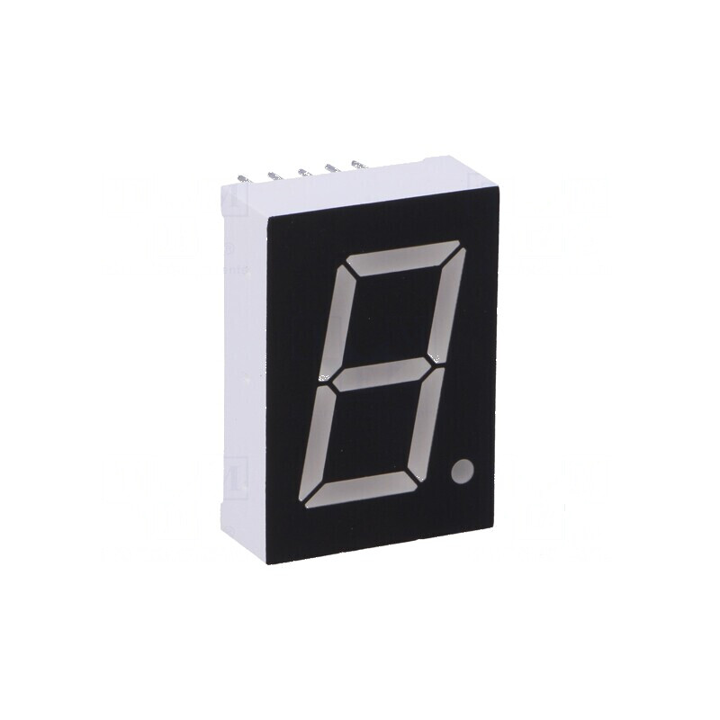 Afișaj LED cu 7 segmente 20,32mm 0,8 Nr.car: 1 roșie 16mcd - Display Digital | Electronic-mag.ro | Componente Electronice