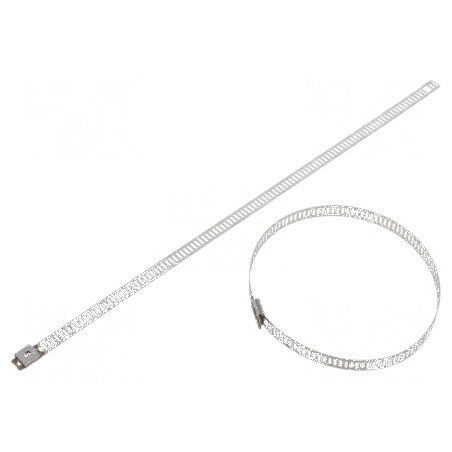 Colier de strângere din oțel inoxidabil AISI 304, 250mm x 7mm | Electronic-mag.ro | Componente Electronice