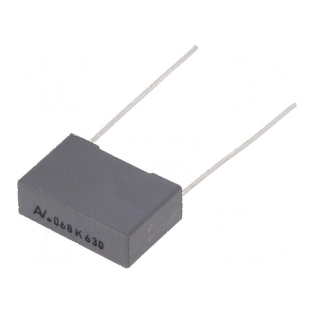 Condensator poliester 68nF 220VAC 630VDC 15mm ±10% THT | Electronic-mag.ro | Componente Electronice