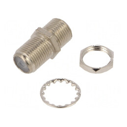 Adaptor F soclu, cablu drept, dublu, conectare rapidă | Electronic-mag.ro | Componente Electronice