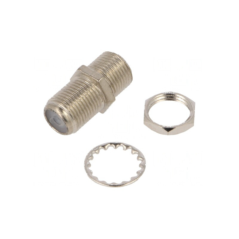 Adaptor F soclu, cablu drept, dublu, conectare rapidă | Electronic-mag.ro | Componente Electronice