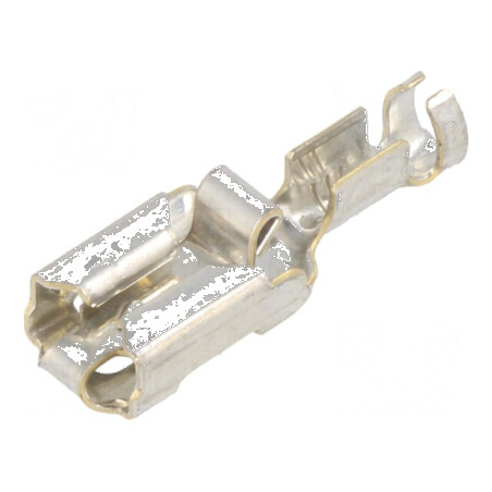Terminal plat 6,3mm mamă 1÷2,5mm2 pentru cablu crimpat | Electronic-mag.ro | Componente Electronice