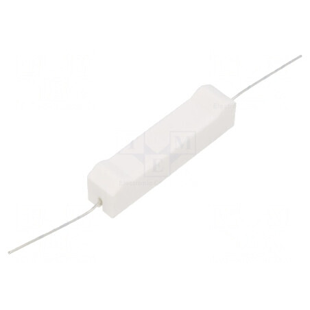Rezistor bobinat cu ciment THT 100mΩ 10W ±5% dimensiuni 10x9x49mm | Electronic-mag.ro | Componente Electronice