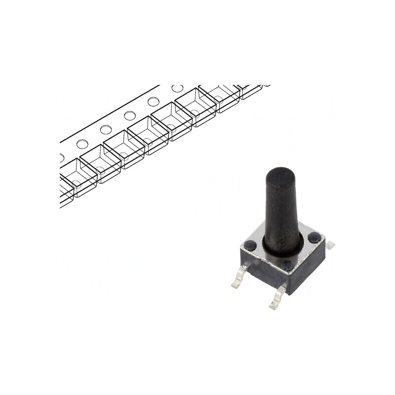 Microîntrerupător TACT SPST-NO 0,05A/12VDC SMT - Compatibil Poz: 2 | Electronic-mag.ro | Componente Electronice Microîntrerupător TACT SPST-NO 0,05A/12VDC SMT - Compatibil Poz: 2 | Electronic-mag.ro | Componente Electronice