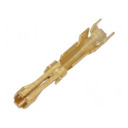 Pin mamă aurit 26AWG÷22AWG AMPMODU MOD II pentru cablu crimpat | Electronic-mag.ro | Componente Electronice