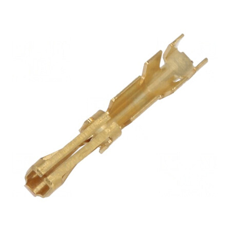 Pin mamă aurit 26AWG÷22AWG AMPMODU MOD II pentru cablu crimpat | Electronic-mag.ro | Componente Electronice