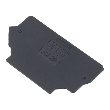 Capac final gri închis pentru temperaturi 55÷110°C UL94V-0 Entrelec | Electronic-mag.ro | Componente Electronice