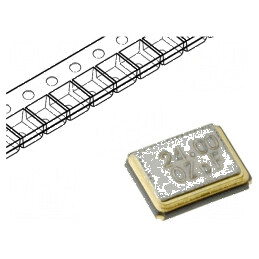 Rezonator cu cuarț 24MHz ±30ppm 20pF SMD 3,2x2,5x0,7mm pentru circuite electronice | Electronic-mag.ro | Componente Electronice