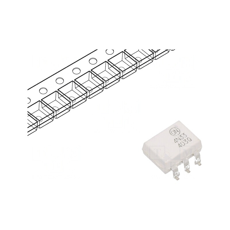 Optocuplor SMD cu 1 canal și 1 ieșire - tranzistori circuit Darlington PDIP6 | Electronic-mag.ro | Componente Electronice