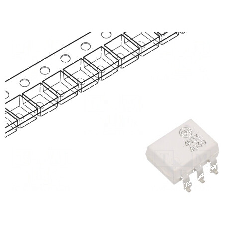 Optocuplor SMD cu 1 canal și 1 ieșire - tranzistori circuit Darlington PDIP6 | Electronic-mag.ro | Componente Electronice