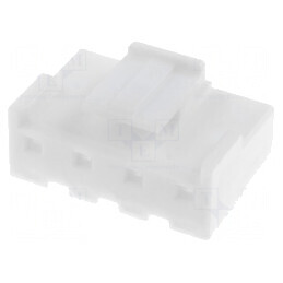 Conector cablu-placă mufă mamă 5mm PIN 4 albă pentru conexiuni electrice | Electronic-mag.ro | Componente Electronice