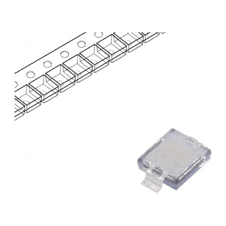 Fotodiodă PIN SMD 940nm 5nA dreptunghiulară plată transparentă - Componentă electronică pentru aplicații optoelectronice | Electronic-mag.ro | Componente Electronice