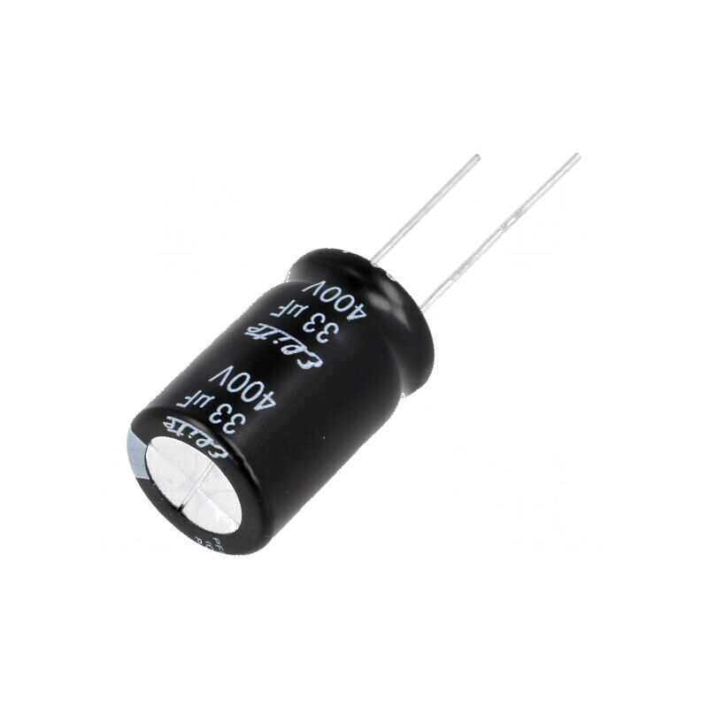 Condensator electrolitic THT 33uF 400VDC Ø16x25mm ±20% 2000h pentru aplicații electrice | Electronic-mag.ro | Componente Electronice Condensator electrolitic THT 33uF 400VDC Ø16x25mm ±20% 2000h pentru aplicații electrice | Electronic-mag.ro | Componente Electronice