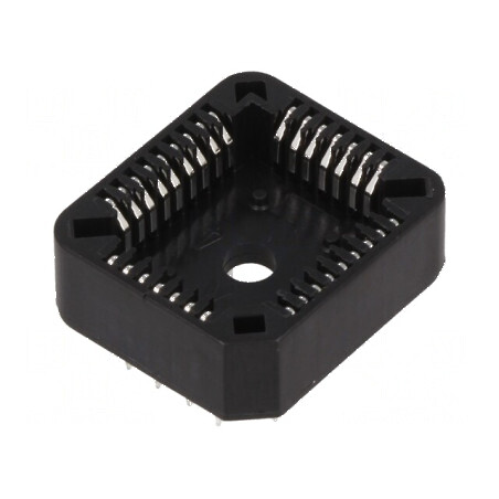 Soclu PLCC32 THT bronz-fosfor cositorit pentru circuite integrate | Electronic-mag.ro | Componente Electronice