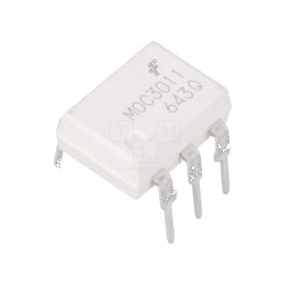 Optotriac 4,17kV MOC301XM DIP6 pentru control triac 400V | Electronic-mag.ro | Componente Electronice