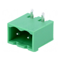 Regletă de conexiuni deconectabilă 5,08mm cu 2 socluri tată pentru cabluri electrice | Electronic-mag.ro | Componente Electronice