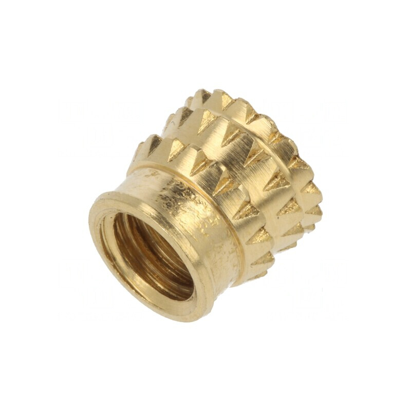 Adaos filetat din alamă M5 BN 37885 - Lungime 10,1mm pentru plastic | Electronic-mag.ro | Componente Electronice Adaos filetat din alamă M5 BN 37885 - Lungime 10,1mm pentru plastic | Electronic-mag.ro | Componente Electronice