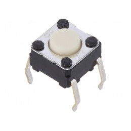 Microîntrerupător TACT SPST-NO 0,05A/24VDC THT Poz: 2 Fără | Electronic-mag.ro | Componente Electronice