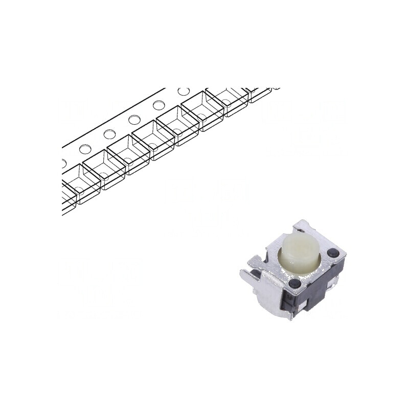 Microîntrerupător TACT SPST 0,05A 12VDC SMT 1,6N 3,4mm pentru aplicații electronice | Electronic-mag.ro | Componente Electronice