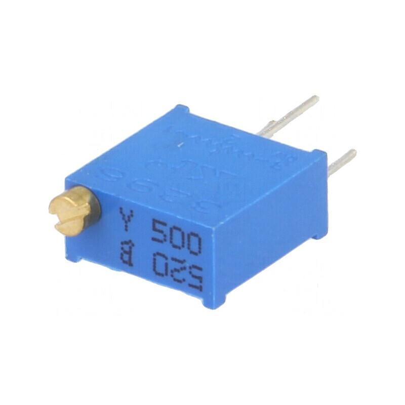 Potenţiometru multitură 50Ω 500mW THT ±10% pentru montaj | Electronic-mag.ro | Componente Electronice