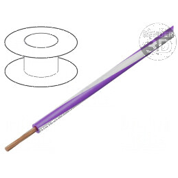 Cablu electric X05V-K litat 0,5mm² PVC violet-alb 300V/500V 250m | Electronic-mag.ro | Componente Electronice