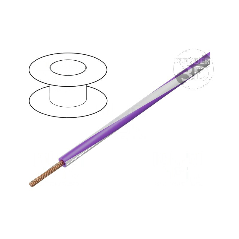 Cablu electric X05V-K litat 0,5mm² PVC violet-alb 300V/500V 250m | Electronic-mag.ro | Componente Electronice Cablu electric X05V-K litat 0,5mm² PVC violet-alb 300V/500V 250m | Electronic-mag.ro | Componente Electronice
