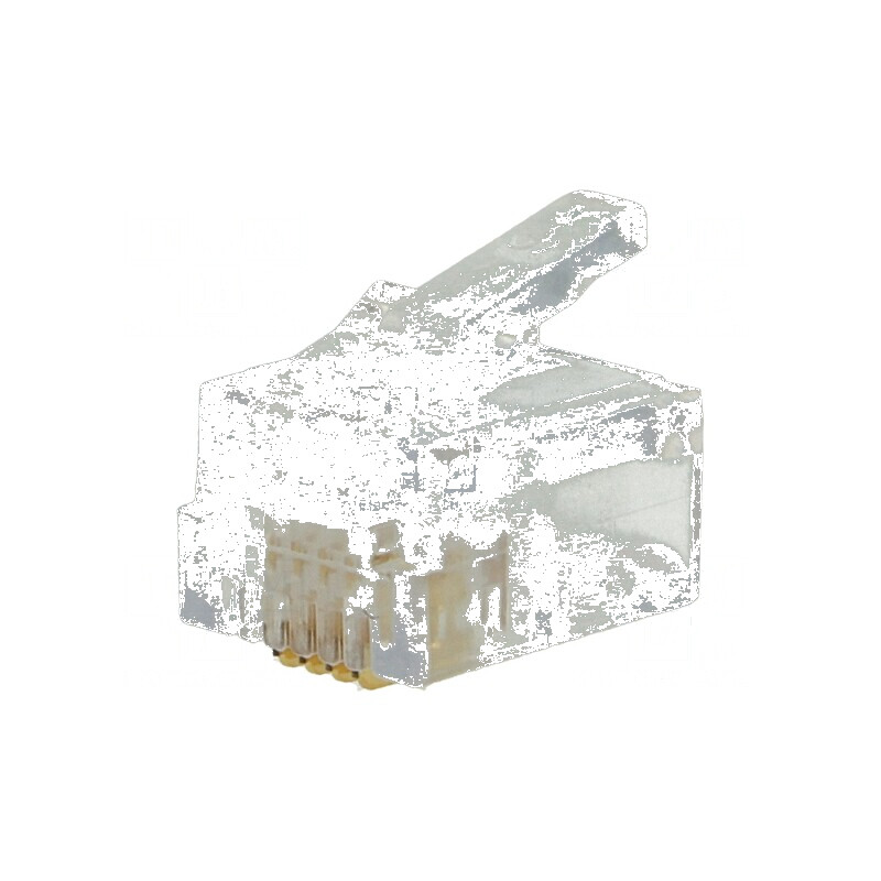 Conector RJ11 6p4c cu mufă PIN 4, cablu IDC, crimpat | Electronic-mag.ro | Componente Electronice Conector RJ11 6p4c cu mufă PIN 4, cablu IDC, crimpat | Electronic-mag.ro | Componente Electronice