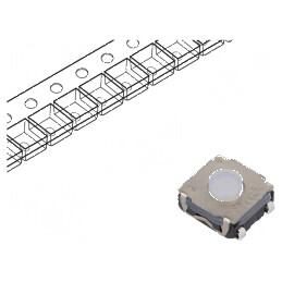 Microîntrerupător TACT SPST-NO 0,05A/32VDC SMT Poz: 2 Fără 2N | Electronic-mag.ro | Componente Electronice