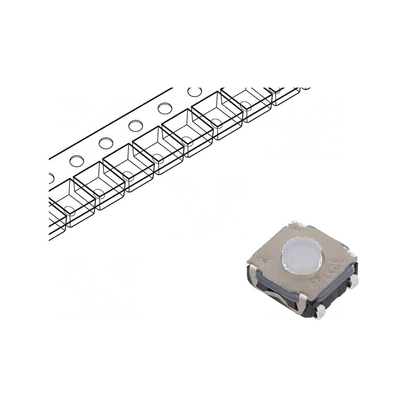 Microîntrerupător TACT SPST-NO 0,05A/32VDC SMT Poz: 2 Fără 2N | Electronic-mag.ro | Componente Electronice