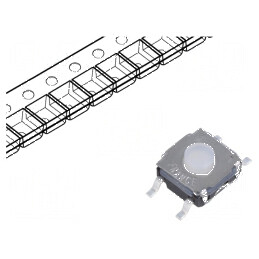 Microîntrerupător TACT SPST-NO 0,05A 32VDC SMT Pozitie 2 Fara | Electronic-mag.ro | Componente Electronice