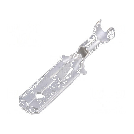Terminal plat 6,3mm pentru cablu 0,8÷1,4mm2 cu conector tată crimpat | Electronic-mag.ro | Componente Electronice