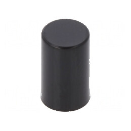 Tastă neagră Ø6x10,2mm 15,4mm pentru dispozitive electronice | Electronic-mag.ro | Componente Electronice
