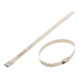 Colier de strângere din oțel inoxidabil AISI 304, dimensiuni L: 200mm, W: 7,9mm | Electronic-mag.ro | Componente Electronice