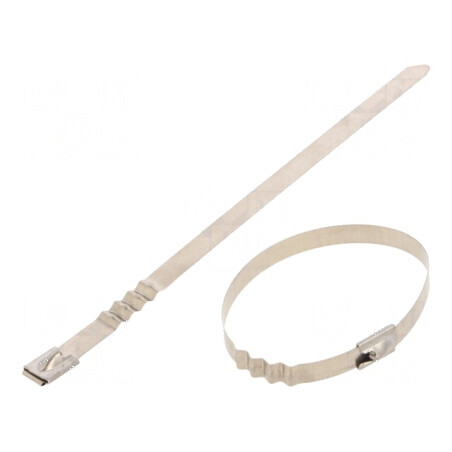 Colier de strângere din oțel inoxidabil AISI 304, dimensiuni L: 200mm, W: 7,9mm | Electronic-mag.ro | Componente Electronice