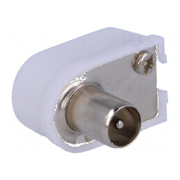 Conector coaxial 9,5mm (IEC 169-2) mufă tată unghi 90° | Electronic-mag.ro | Componente Electronice