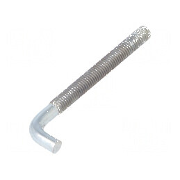 Cârlig drept din oțel zincat, lungime totală 70mm, filet 54mm | Electronic-mag.ro | Componente Electronice