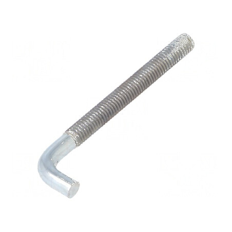 Cârlig drept din oțel zincat, lungime totală 70mm, filet 54mm | Electronic-mag.ro | Componente Electronice
