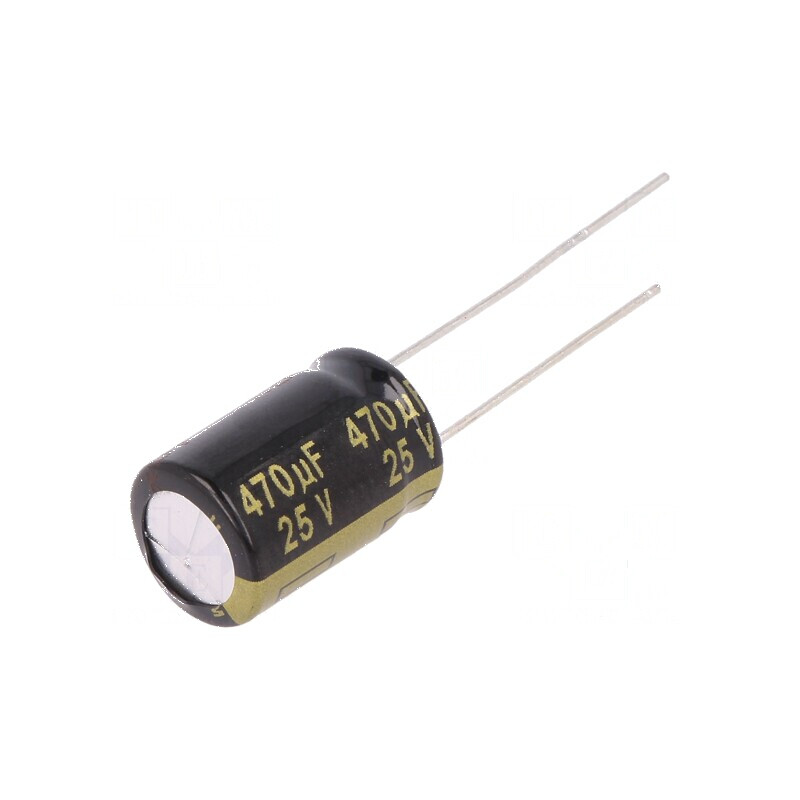Condensator electrolitic low ESR THT 470uF 25VDC Ø10x16mm - Componentă electronică de calitate | Electronic-mag.ro | Componente Electronice Condensator electrolitic low ESR THT 470uF 25VDC Ø10x16mm - Componentă electronică de calitate | Electronic-mag.ro | Componente Electronice