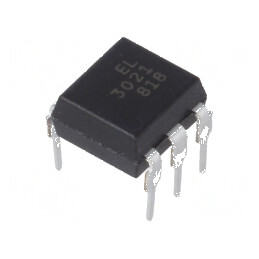 Optotriac EL302X 5kV DIP6, 100V/μs, triac pentru aplicații de control electric | Electronic-mag.ro | Componente Electronice