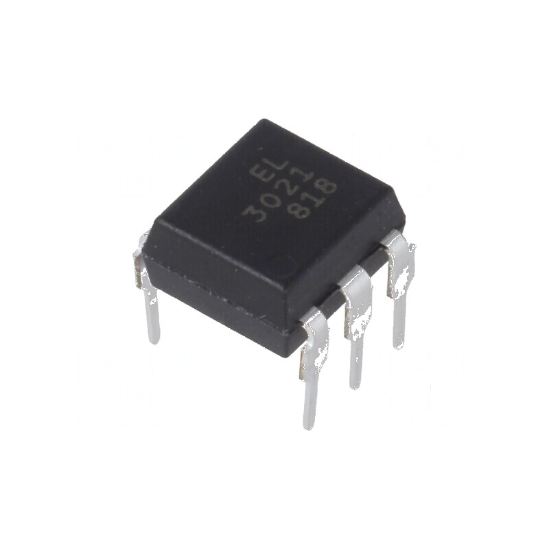 Optotriac EL302X 5kV DIP6, 100V/μs, triac pentru aplicații de control electric | Electronic-mag.ro | Componente Electronice