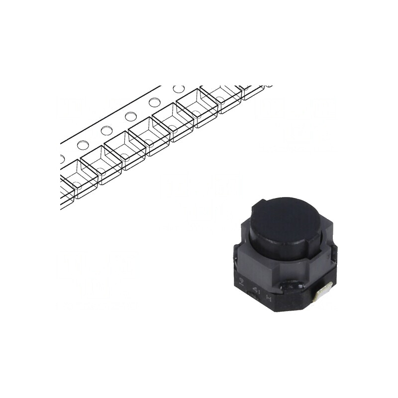 Microîntrerupător TACT SPST 0,05A/12VDC Poz: 2 SMT fără 3N | Electronic-mag.ro | Componente Electronice