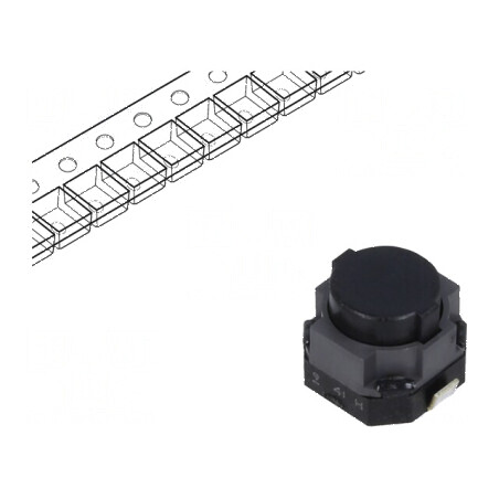 Microîntrerupător TACT SPST 0,05A/12VDC Poz: 2 SMT fără 3N | Electronic-mag.ro | Componente Electronice
