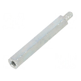 Piuliță distanțieră filetată M4, 45mm - Filet interior și exterior M4 | Electronic-mag.ro | Componente Electronice